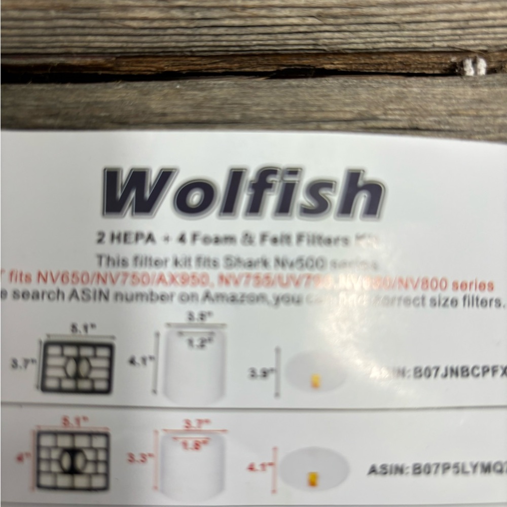 Shark NV500 replacement filters - Picture 6 of 6